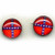 Confederate Battle Flag "Stud Earring"