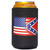 Half and half USA/Confederate Flag koozie
