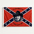 Hank Williams Jr Confederate Flag with red white and blue design