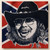 Close-up of Hank Williams Jr portrait on Confederate Flag