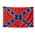 3x5 nylon Confederate Flag with traditional red white and blue design