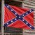 Made in America Confederate flag displayed outdoors