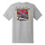 Gray men’s T-shirt featuring Confederate flag graphic and “Confederate Lives Matter” text.