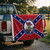 The South Will Rise Again Confederate Flag displayed on a vehicle