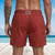 Back view of man wearing Men's Rebel Flag cargo swim trunks