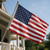 American flag flying outdoors on flagpole