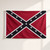 3x5 Confederate embroidered cotton flag full view