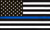 "Thin Blue Line" Black and White American Flag