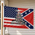 USA Confederate and Gadsden transition flag display