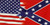 Half And Half USA/Confederate  Velour Towel