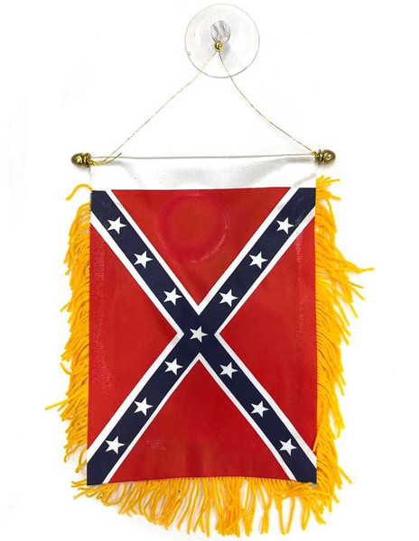 Confederate Suction Window Flag