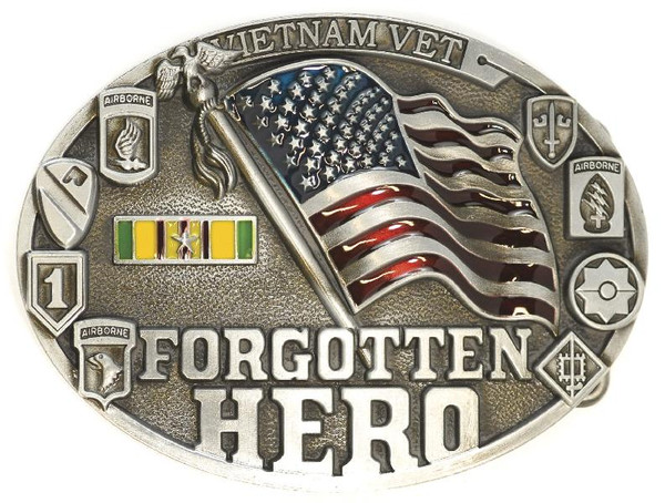 Vietnam Vet Forgotten Hero Belt Buckle