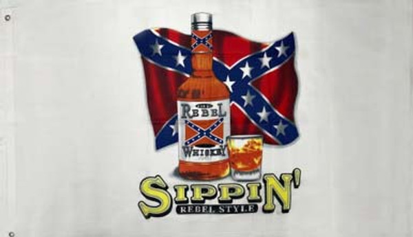 3'x5' Sippin' Rebel Style Flag