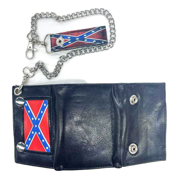 Trifold Confederate Flag Men Wallet
