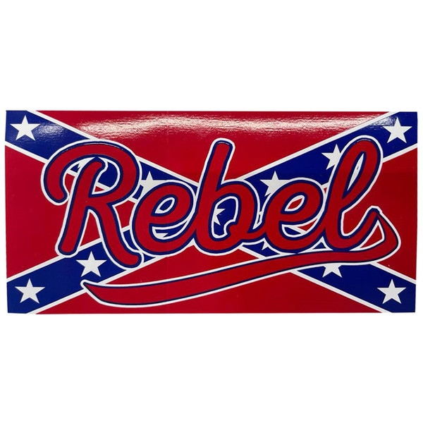 Rebel Confederate Flag Sticker (Large)