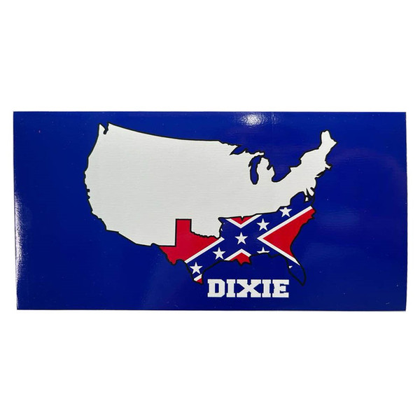 Dixie Land Confederate Flag Sticker (Large)