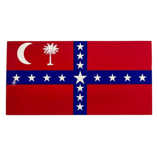 South Carolina Sovereignty-Secession Flag Sticker (Large)
