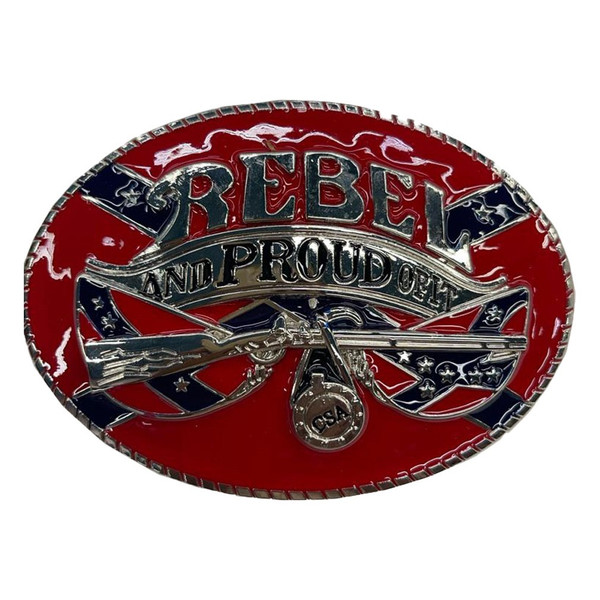 Rebel and Proud Of It CSA Belt Buckle