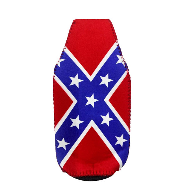 Confederate Flag Bottle Koozie With a bottle opener