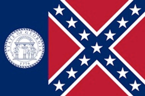 3'x 5' Old Georgia Flag 3'x 5' Old Georgia Flag