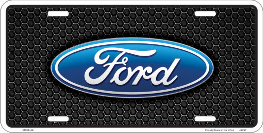 Ford Black License Plate