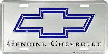 Chevrolet Silver License Plate