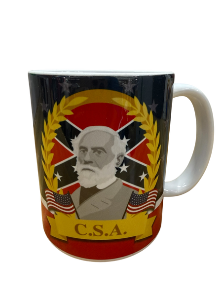 General Robert E. Lee CSA Confederate Flag Mug