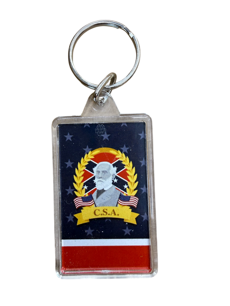 General Robert E Lee CSA Keyring