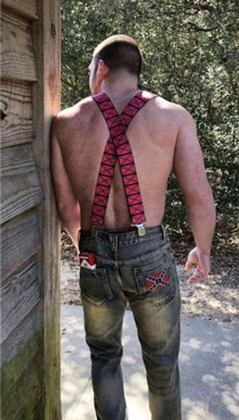 *Made In America* Confederate Flag Suspenders
