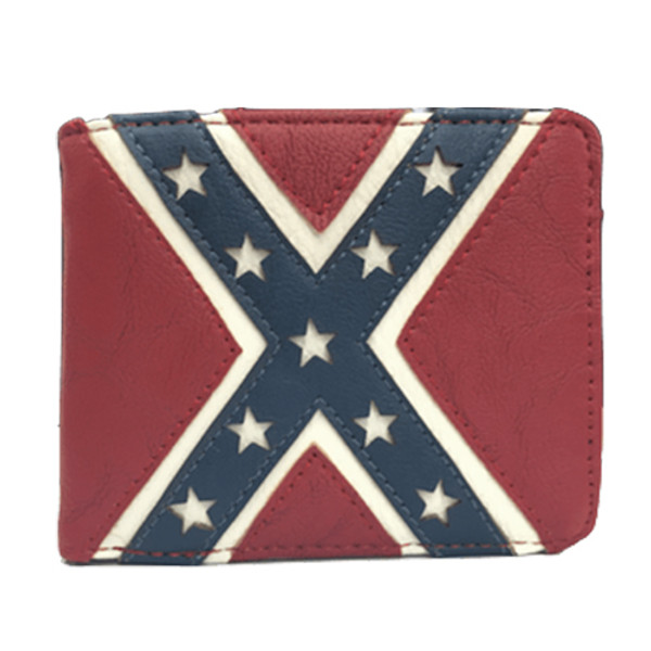 Rustic Confederate Flag Wallet