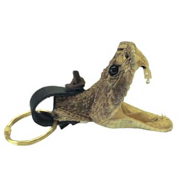 Rattlesnake Keychain w/ Open Mouth