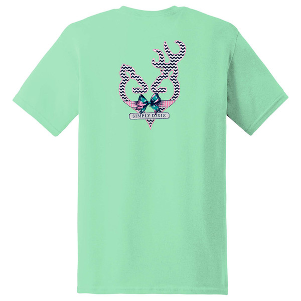 Simply Dixie Confederate Flag Deer Heart T-Shirt