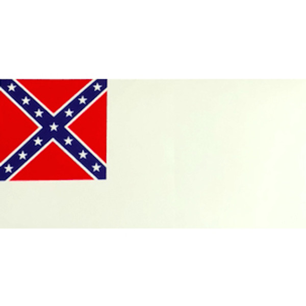 2nd Confederate Flag Sticker (Large)