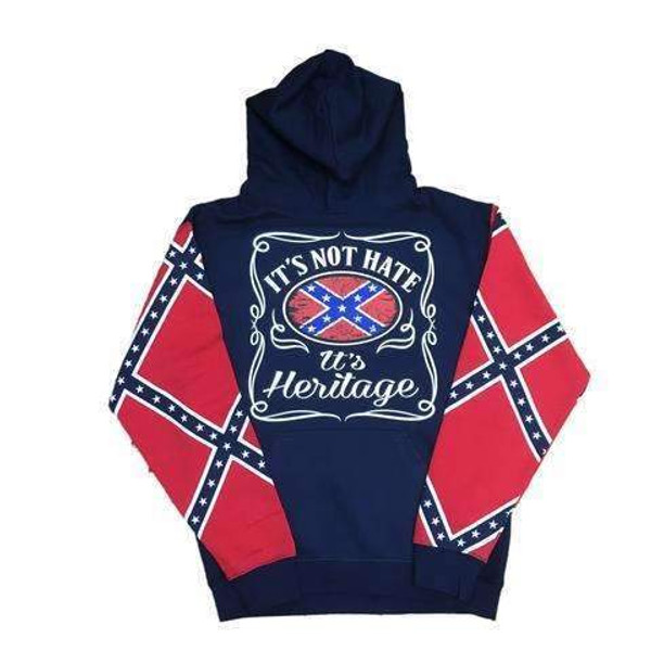It's Not Hate, It's Heritage Confederate Flag Sweatshirt