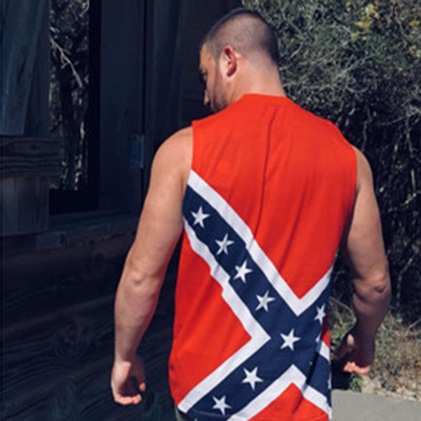 Confederate Flag Muscle Tank Top