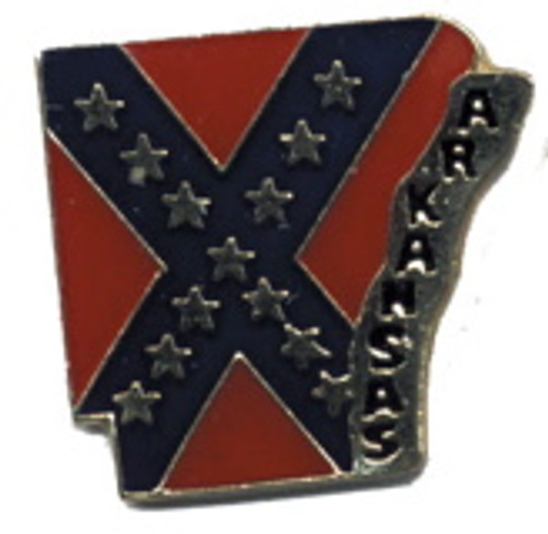 Arkansas Confederate State flag Lapel Pin