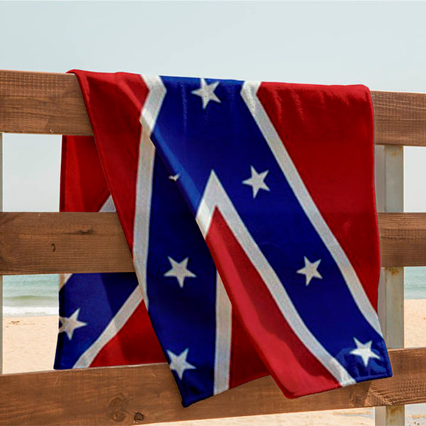 Oversized Confederate Flag Velour Towel 40x70