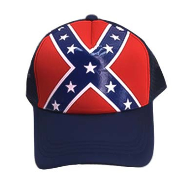 Blue Confederate Flag Trucker Hat