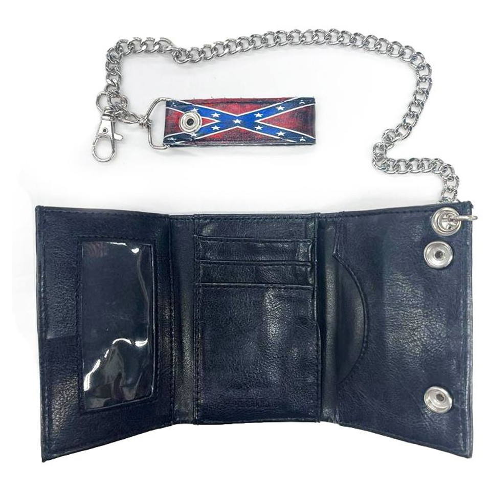 Trifold Confederate Flag Men Wallet