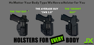 Fat Guy vs. IWB 2.0 vs. Skinny Guy: Which JX Tactical IWB Holster Fits Your Carry Style Best?