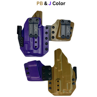 JX Tactical Special Edition WhatTheKicks Plus-1 holster in purple and FDE PB & J color scheme for pistol and spare magazine carry JX Tactical Special Edition WhatTheKicks Plus-1 holster in purple and FDE PB & J color scheme for pistol and spare magazine carry