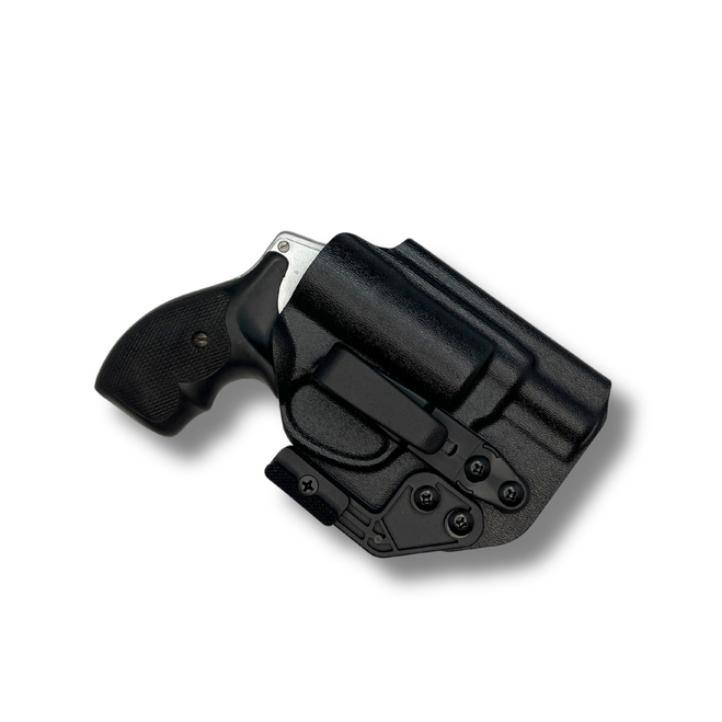 JX Tactical Revolver Holster in Black with concealment wing
