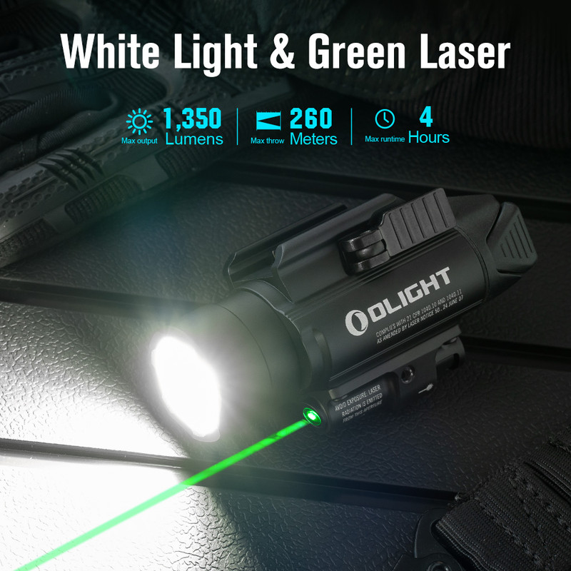 Olight Baldr Pro | Dual Illumination Weapon Light | JX Tactical