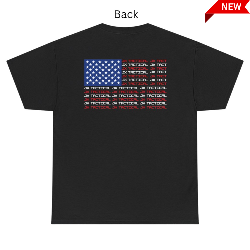 Heavy Cotton JX American Flag Black