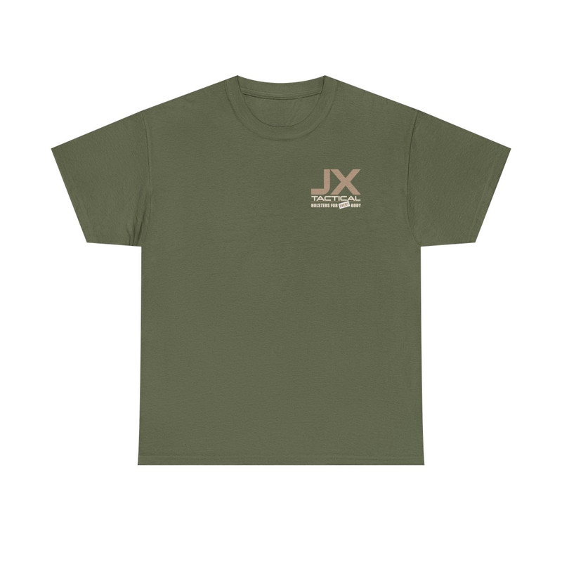Green Fat Guy Logo Tactical Shirt | Heavy Cotton Carry Tee | JX