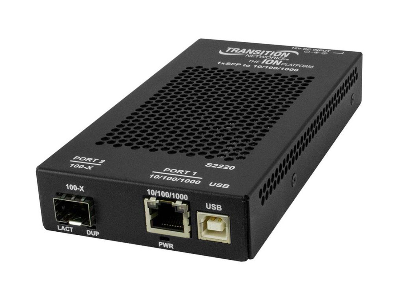 Transition Networks Stand-alone Fast Ethernet Remotely Managed NID - 1 x Network (RJ-45) - 1 x SC Ports - USB - Single-mode - Fast Ethernet, Gigabit Ethernet - 100Base-LX, 10/100/1000Base-T -  MFR P/N S2220-1014-AR