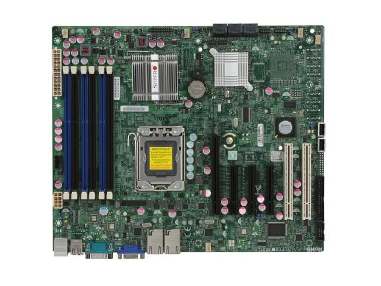 SuperMicro X8STE Socket LGA 1366 Intel X58 Express Chipset Intel Core i7/ i7 Extreme Edition / Xeon 5600/5500 Series Processors Support DDR3 6x DIMM 6x SATA 3.0Gb/s ATX Server Motherboard  Mfr P/N X8STE