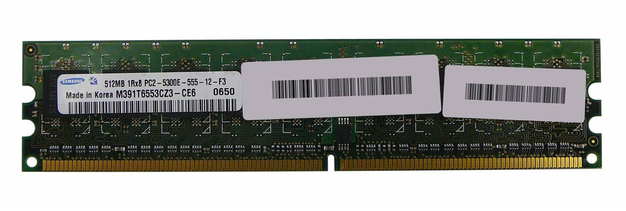 Edge Memory 512MB PC2-5300 DDR2-667MHz ECC Unbuffered CL5 240-Pin DIMM Single Rank Memory Module Mfr P/N 41Y2726-PE