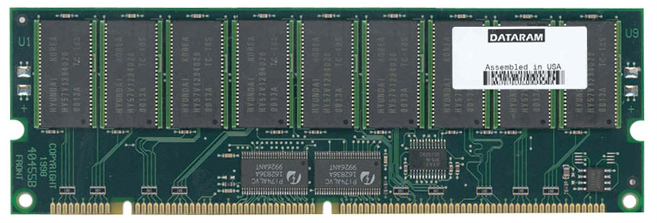 Dataram 128MB PC100 100MHz ECC Registered CL2 168-Pin DIMM Memory Module Mfr P/N DTM60167ZM