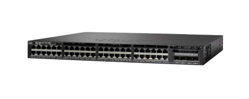 Cisco Catalyst 3650 Series 48-Ports 10/100/1000Base-T RJ-45 Manageable Layer4 Rack-mountable 1U Stackable Switch with 4x SFP+ Ports  Mfr P/N WS-C3650-48TQ-E-RF